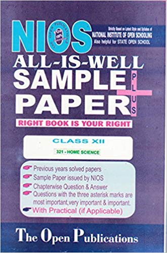 TOP NIOS TEXT HOME SCIENCE ALL IS WELL SAMPLE PAPER PLUS (T321) English Medium Class XII